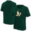 Athletics Nike Youth Large Logo T-Shirt - Green - Front View