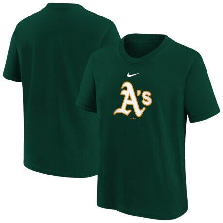 Athletics Nike Youth Large Logo T-Shirt - Green - Front View
