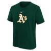 Athletics Nike Youth Large Logo T-Shirt - Green - Side View