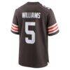Quincy Williams Cleveland Browns Nike Team Game Jersey - Brown - Side View
