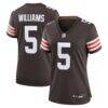 Quincy Williams Cleveland Browns Nike Women's Team Game Jersey - Brown - Front View