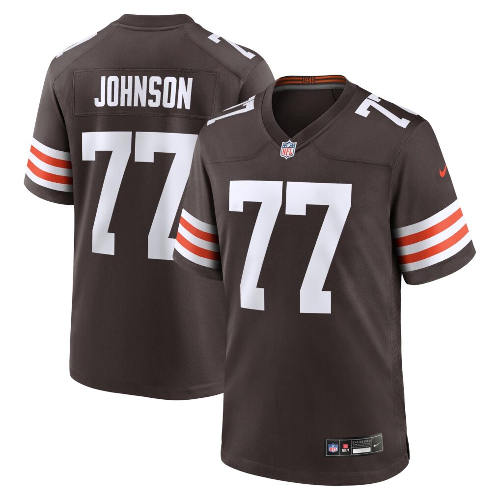 Zion Johnson Cleveland Browns Nike Team Game Jersey
