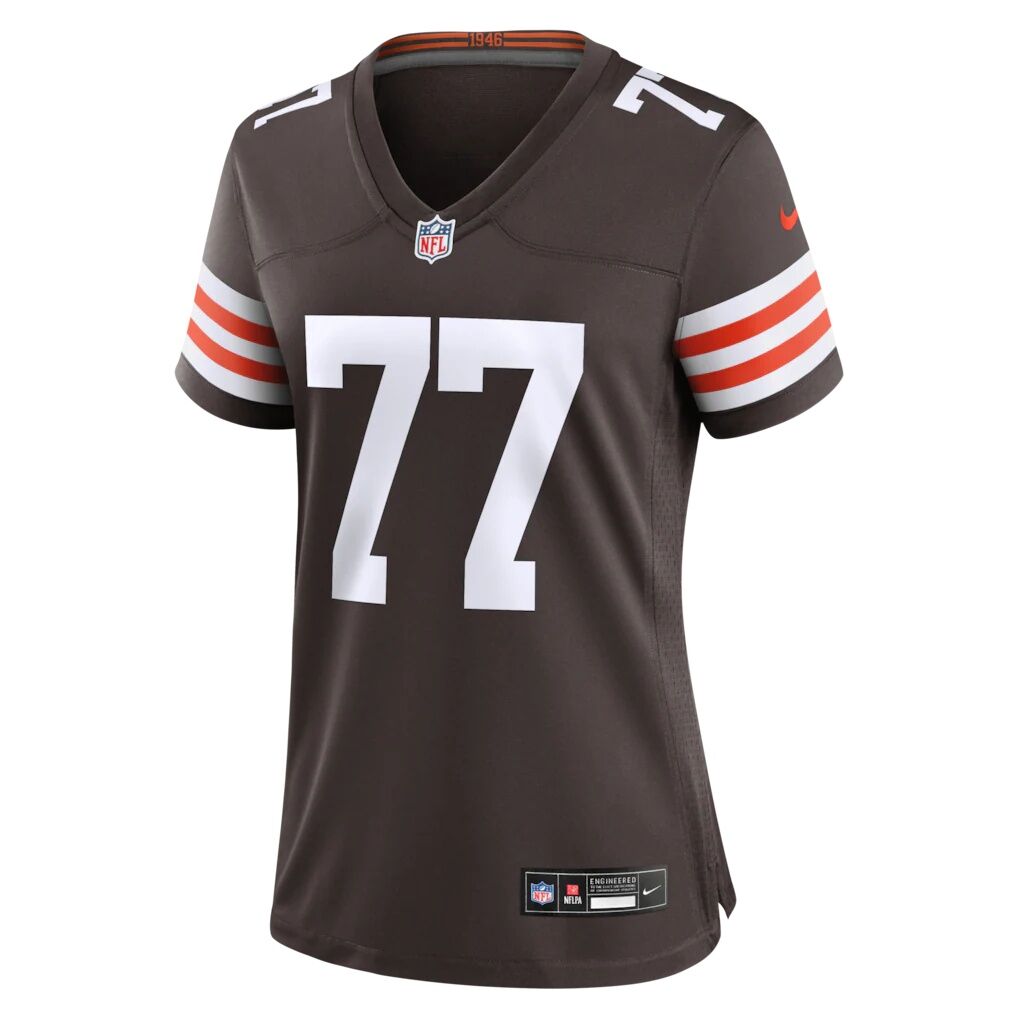 Zion Johnson Cleveland Browns Nike Women's Team Game Jersey