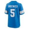Teddy Bridgewater Detroit Lions Nike Team Game Jersey - Blue - Detail View