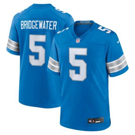 Teddy Bridgewater Detroit Lions Nike Team Game Jersey - Blue - Front View