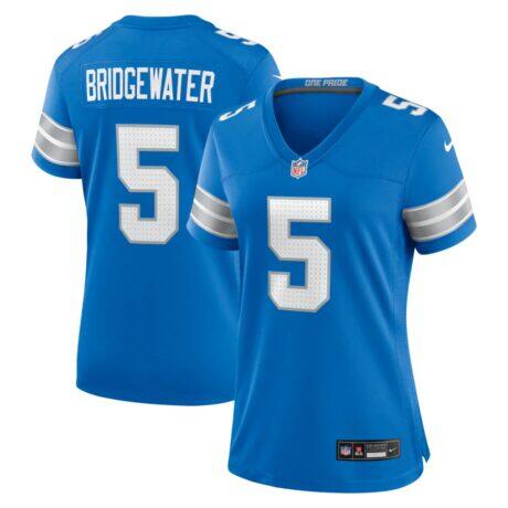 Teddy Bridgewater Detroit Lions Nike Women's Team Game Jersey - Blue - Front View