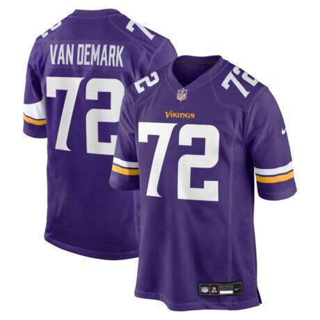 Ryan Van Demark Minnesota Vikings Nike Team Game Jersey - Purple - Front View