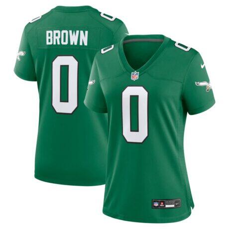 Marquise Brown Philadelphia Eagles Nike Women's Alternate Game Jersey - Kelly Green - Front View