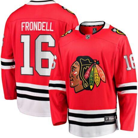 Anton Frondell Chicago Blackhawks Fashion7 Breakaway Jersey - Red - Front View