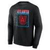 Atlanta Dream Home Court Pop Personalized Name & Number Sweatshirt - Black - Side View