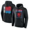 Atlanta Dream Home Court Pop Personalized Name & Number Hoodie - Black - Front View
