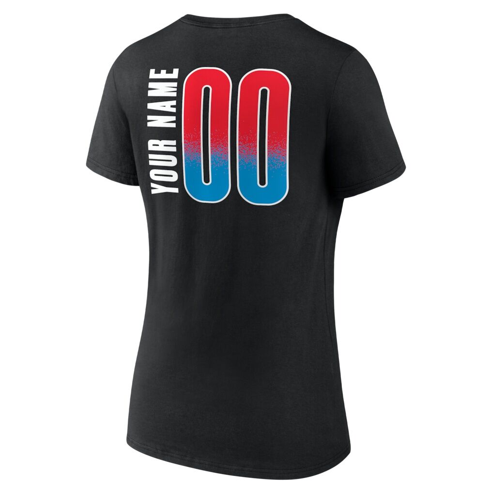 Atlanta Dream Women's Home Court Pop Personalized Name & Number V-Neck T-Shirt