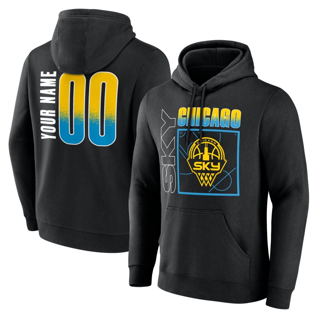 Chicago Sky Big & Tall Home Court Pop Personalized Name & Number Hoodie