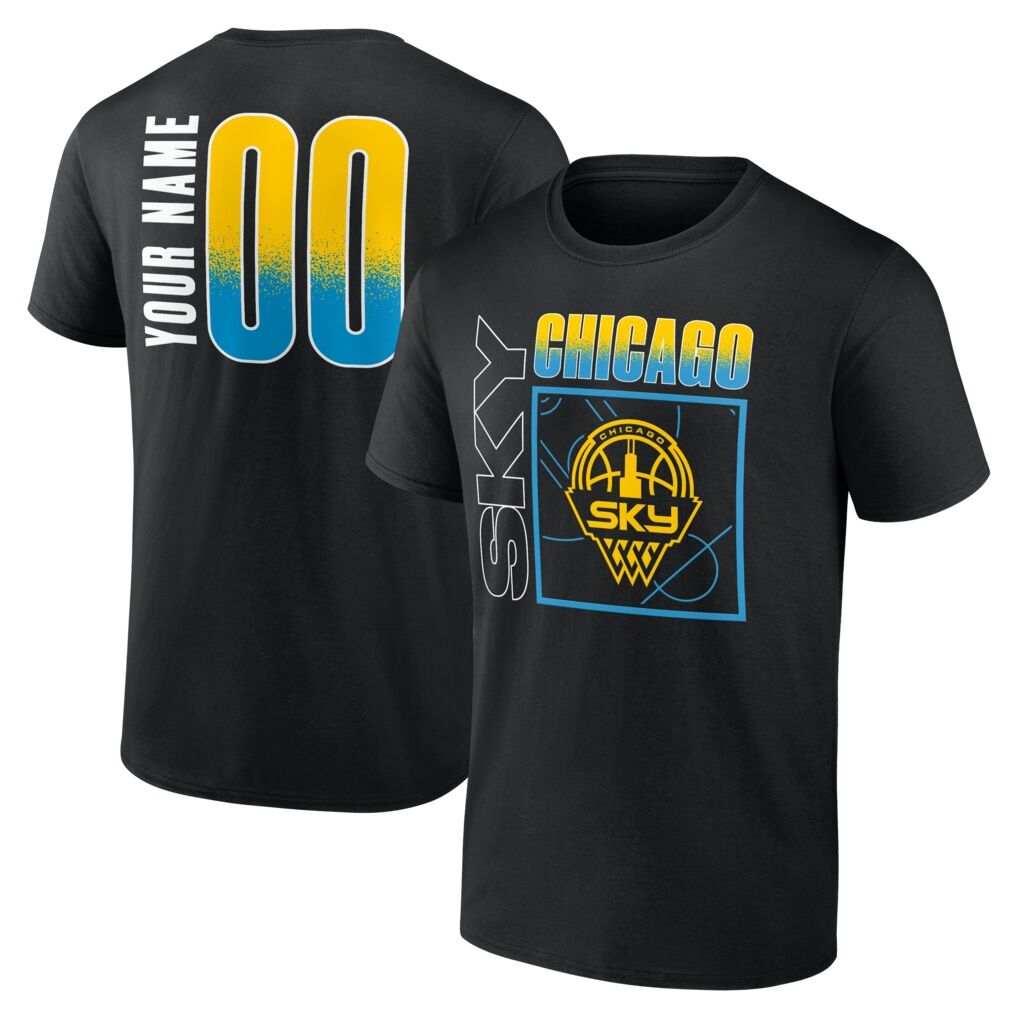 Chicago Sky Big & Tall Home Court Pop Personalized Name & Number T-Shirt