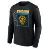 Chicago Sky Home Court Pop Personalized Name & Number Long Sleeve T-Shirt - Black - Side View