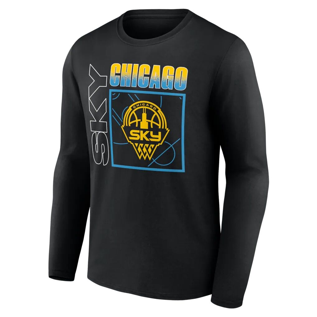 Chicago Sky  Home Court Pop Personalized Name & Number Long Sleeve T-Shirt