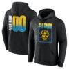 Chicago Sky Home Court Pop Personalized Name & Number Hoodie - Black - Front View