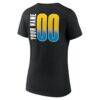 Chicago Sky Women's Home Court Pop Personalized Name & Number V-Neck T-Shirt - Black - Detail View