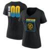 Chicago Sky Women's Home Court Pop Personalized Name & Number V-Neck T-Shirt - Black - Front View