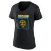 Chicago Sky Women's Home Court Pop Personalized Name & Number V-Neck T-Shirt - Black - Side View