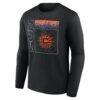 Connecticut Sun Home Court Pop Personalized Name & Number Long Sleeve T-Shirt - Black - Side View