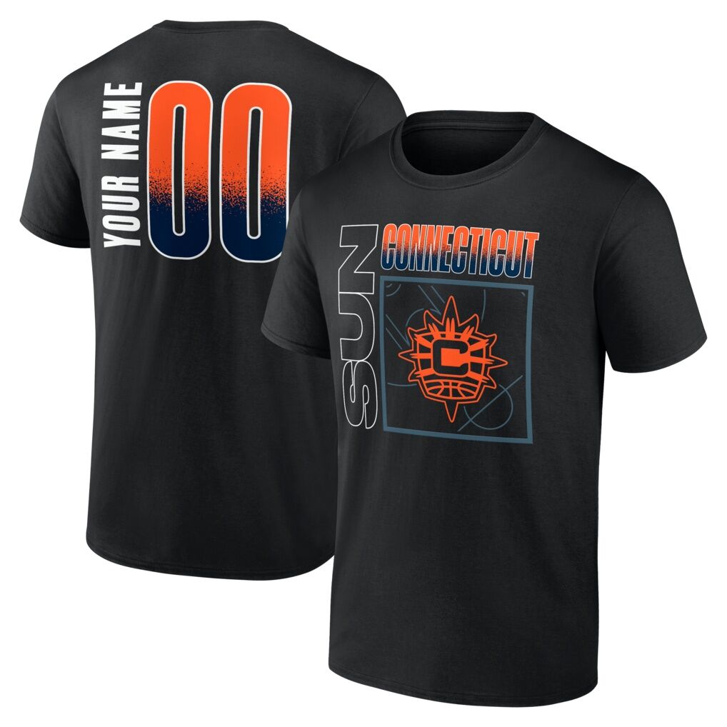 Connecticut Sun  Home Court Pop Personalized Name & Number T-Shirt