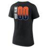 Connecticut Sun Women's Home Court Pop Personalized Name & Number V-Neck T-Shirt - Black - Detail View