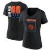 Connecticut Sun Women's Home Court Pop Personalized Name & Number V-Neck T-Shirt - Black - Front View