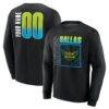 Dallas Wings Home Court Pop Personalized Name & Number Sweatshirt - Black - Front View
