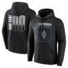 Las Vegas Aces Big & Tall Home Court Pop Personalized Name & Number Hoodie - Black - Front View