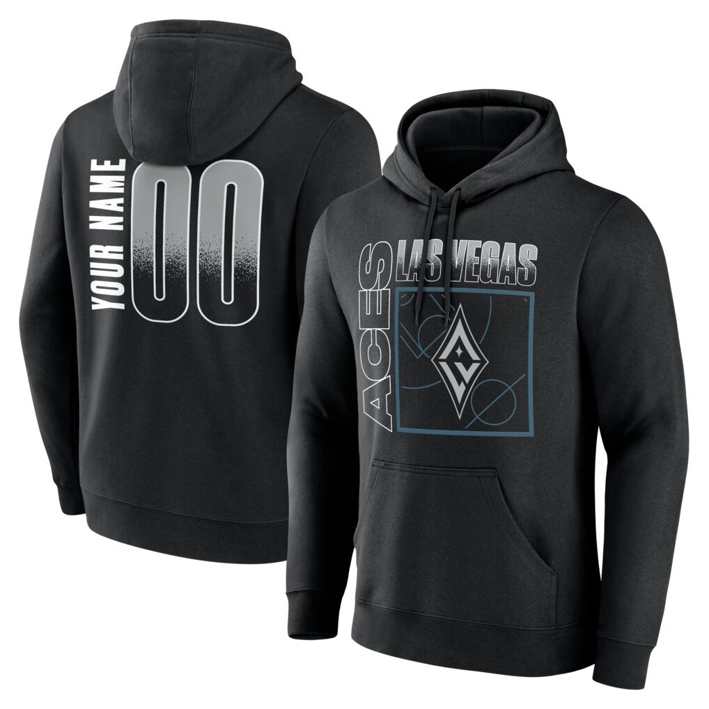 Las Vegas Aces Big & Tall Home Court Pop Personalized Name & Number Hoodie