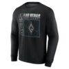 Las Vegas Aces Home Court Pop Personalized Name & Number Sweatshirt - Black - Side View