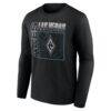 Las Vegas Aces Home Court Pop Personalized Name & Number Long Sleeve T-Shirt - Black - Side View