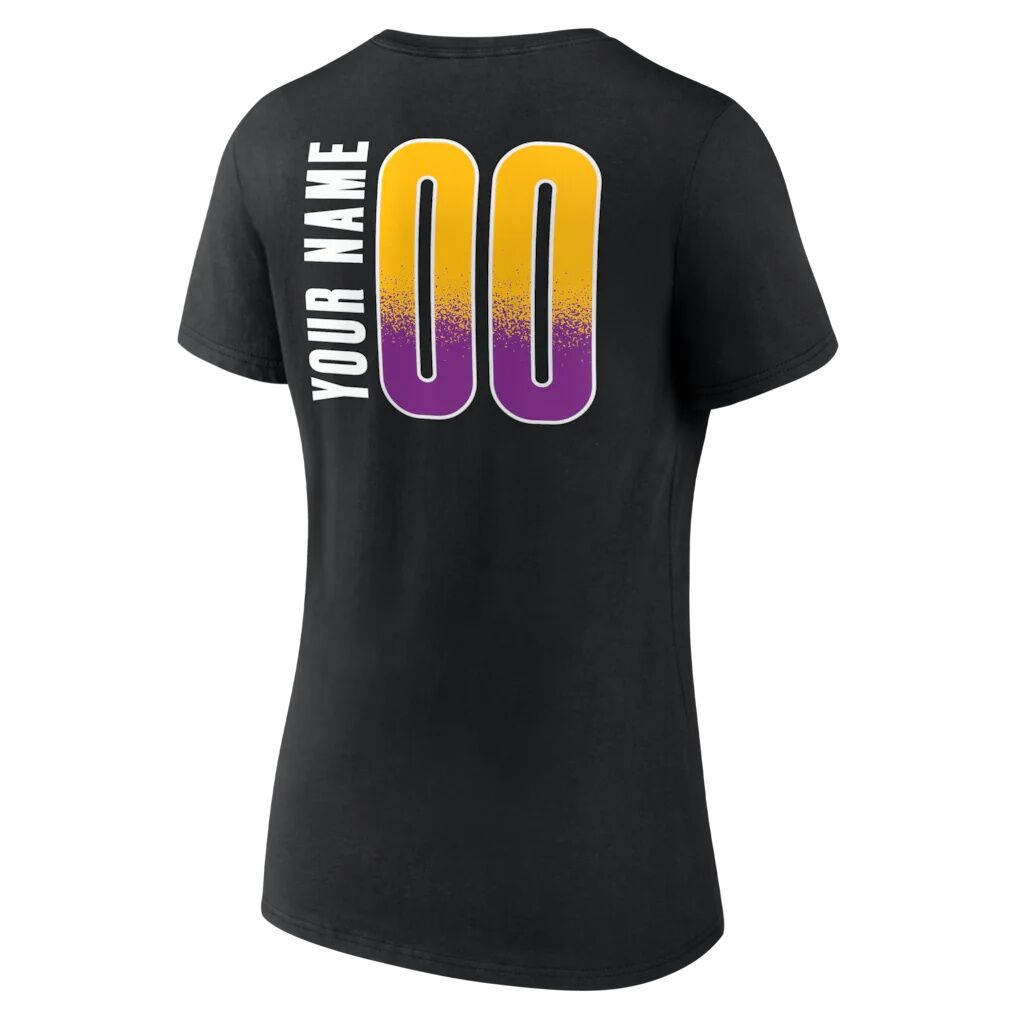Los Angeles Sparks Women's Home Court Pop Personalized Name & Number V-Neck T-Shirt