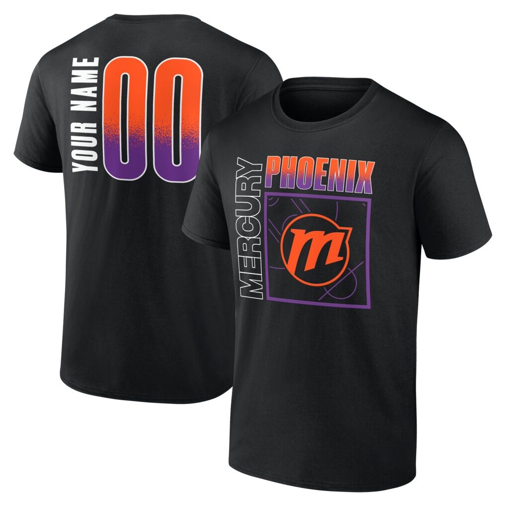 Phoenix Mercury Big & Tall Home Court Pop Personalized Name & Number T-Shirt