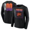 Phoenix Mercury Home Court Pop Personalized Name & Number Long Sleeve T-Shirt - Black - Front View