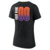 Phoenix Mercury Women's Home Court Pop Personalized Name & Number V-Neck T-Shirt - Black - Detail View