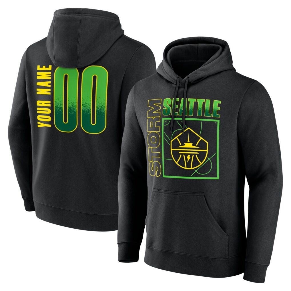 Seattle Storm  Home Court Pop Personalized Name & Number Hoodie