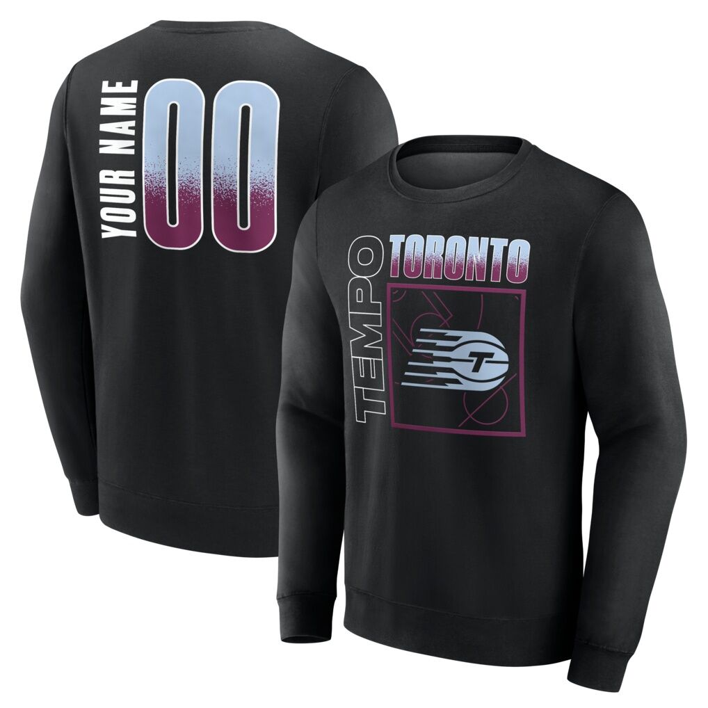 Toronto Tempo  Home Court Pop Personalized Name & Number Sweatshirt
