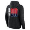Washington Mystics Big & Tall Home Court Pop Personalized Name & Number Hoodie - Black - Detail View