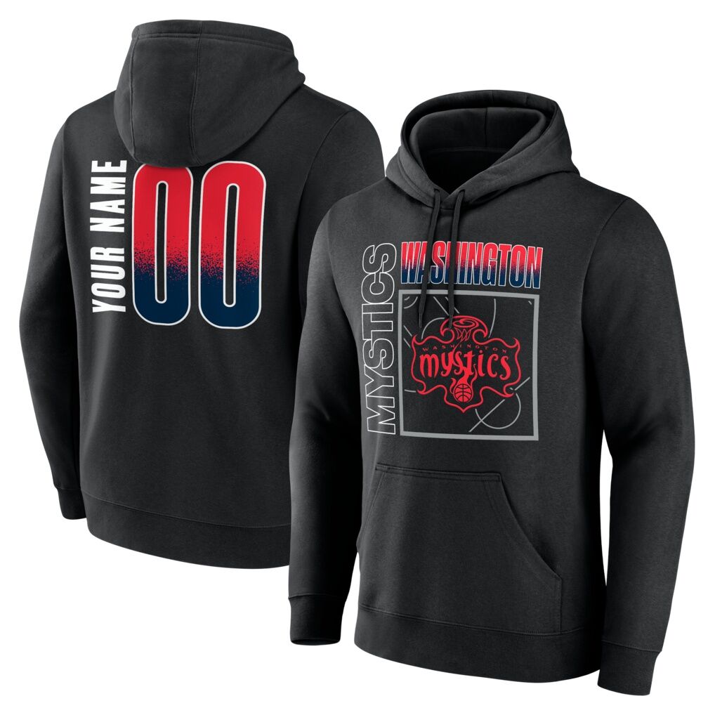 Washington Mystics  Home Court Pop Personalized Name & Number Hoodie