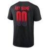 Kansas City Chiefs Home Field Pop Personalized Name & Number T-Shirt - Black - Detail View