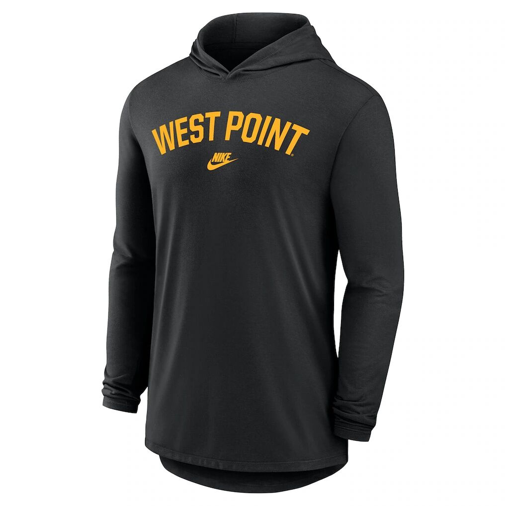 Army Black Knights Nike 2026 West Point Classic Collection Dri-FIT Hooded Long Sleeve T-Shirt