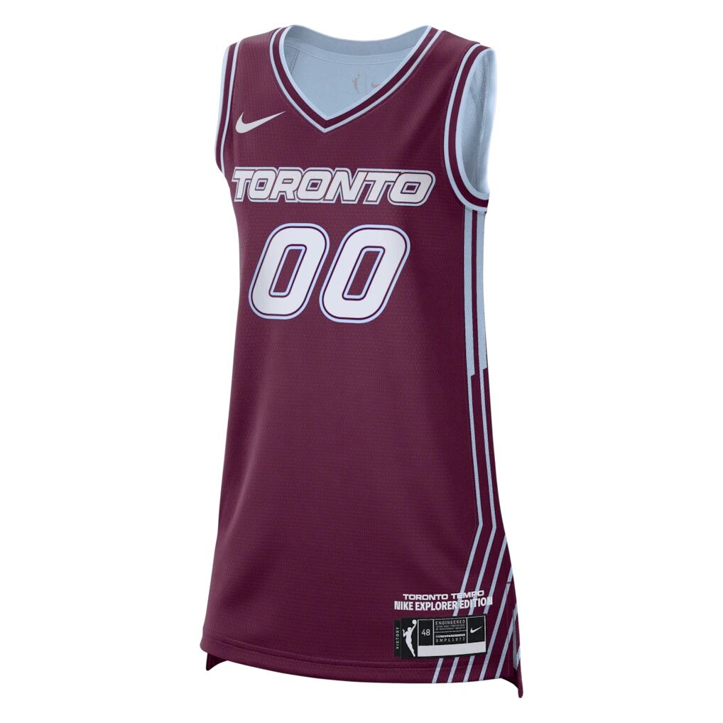 Toronto Tempo Nike Unisex Victory Custom Jersey - Explorer Edition - Bordeaux