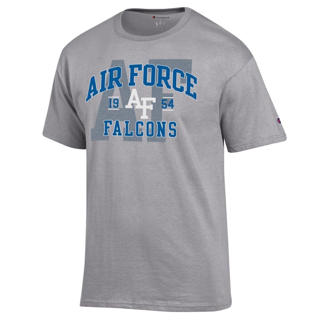 Air Force Falcons Champion Varsity T-Shirt - Heather Gray