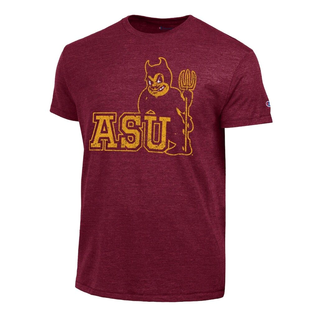 Arizona State Sun Devils Champion Vintage Triumph Tri-Blend T-Shirt - Maroon