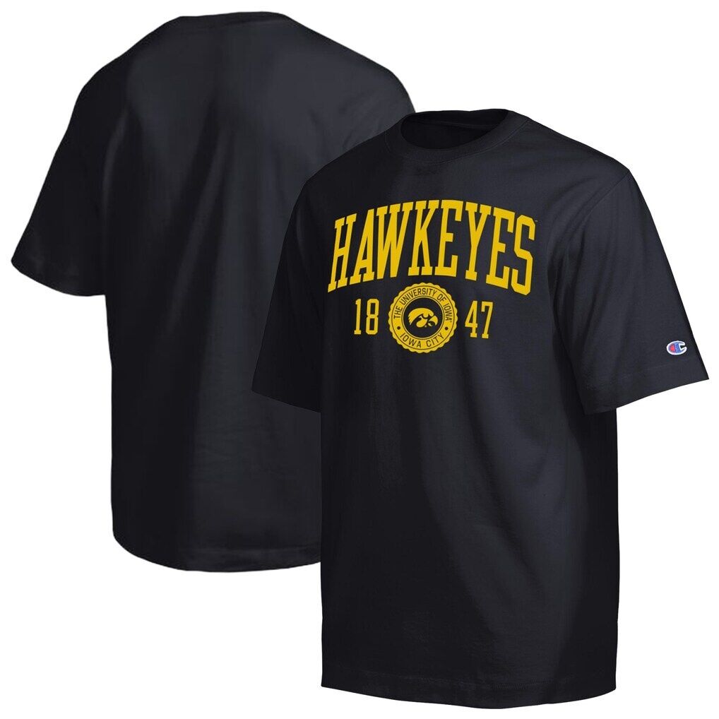 Iowa Hawkeyes Champion Established Tradition Heavyweight T-Shirt
