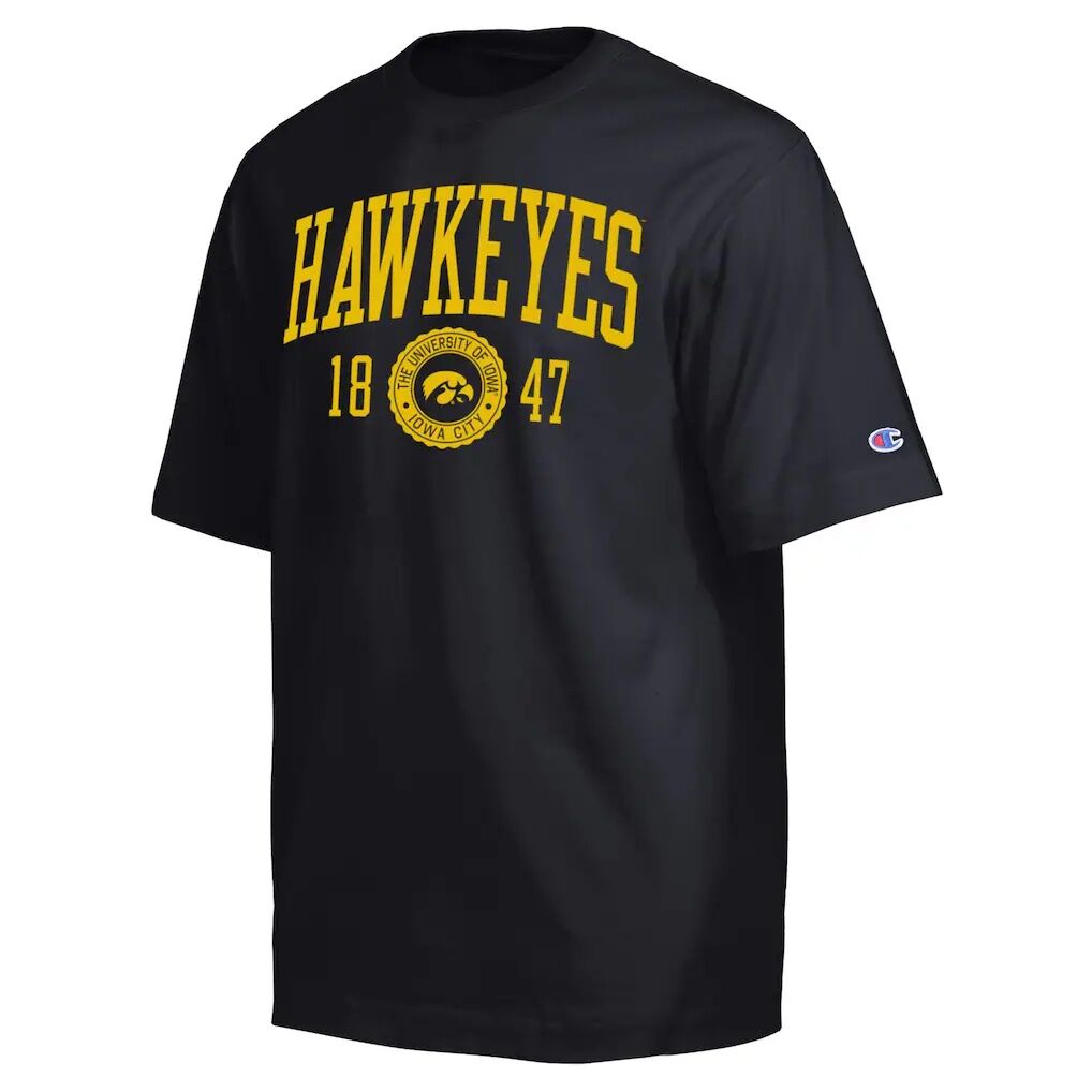 Iowa Hawkeyes Champion Established Tradition Heavyweight T-Shirt
