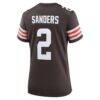 Shedeur Sanders Cleveland Browns Nike Women's Team Game Jersey - Brown - Detail View