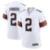 Shedeur Sanders Cleveland Browns Nike Game Jersey - White - Front View